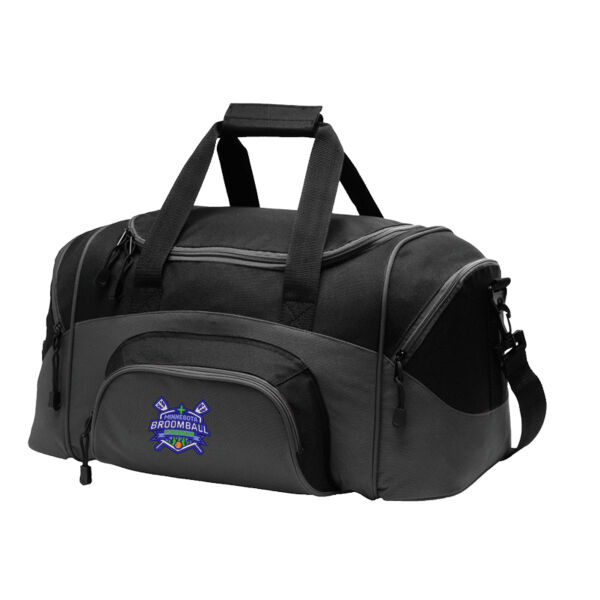 Port Authority® - Small Colorblock Sport Duffel - Embroidered Logo Thumbnail