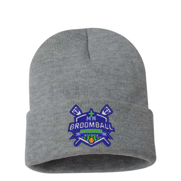Sportsman - 12" Solid Cuffed Beanie - Embroidered Logo Thumbnail