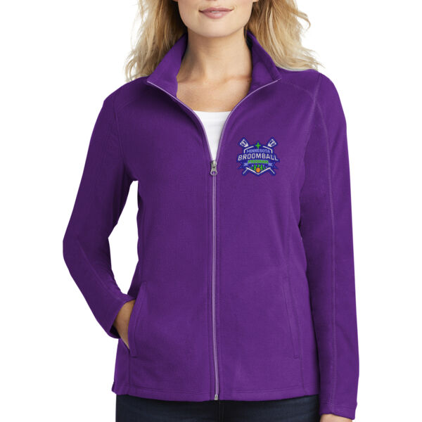 Port Authority® Ladies Microfleece Jacket - Embroidered Logo Thumbnail