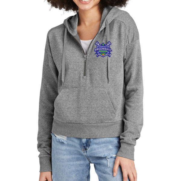 District® Women’s Perfect Tri® Fleece 1/2-Zip Pullover - Embroidered Logo Thumbnail