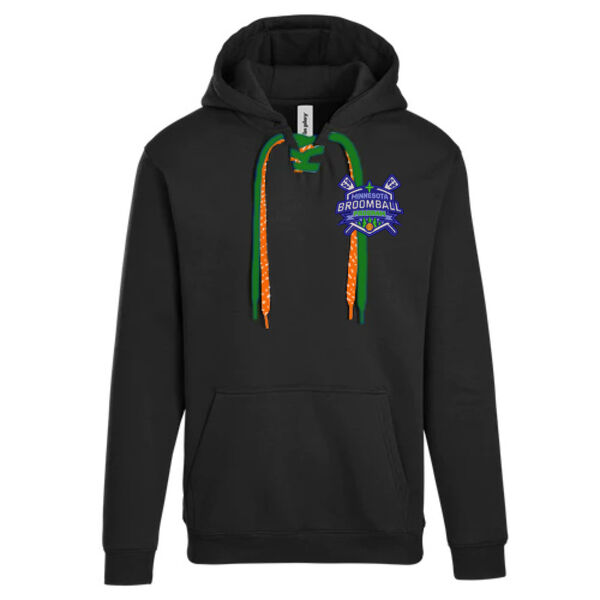 Adult Lace Up Hooded Sweatshirt  - Embroidered Logo ** Add Name and Number for $5! ** Thumbnail