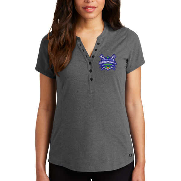 OGIO ® Ladies Tread Henley - Embroidered Logo Thumbnail