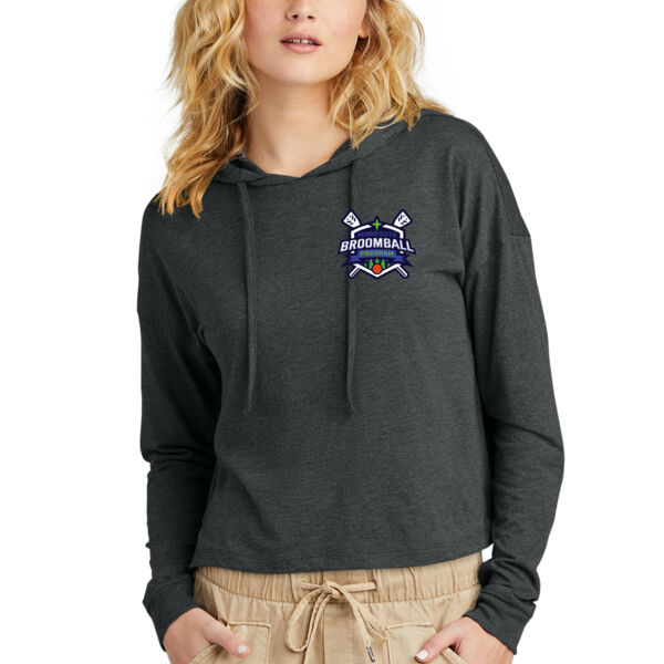 District® Women’s Perfect Tri® Midi Long Sleeve Hoodie - Printed Logo Thumbnail