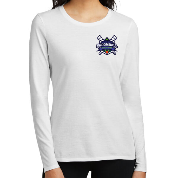District ® Women’s Perfect Blend ® CVC Long Sleeve Tee - Printed Logo ** Add Name and Number for $5! ** Thumbnail